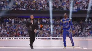 Dr. Dre Snoop Dogg Eminem Mary J. Blige Kendrick Lamar FULL Pepsi Super Bowl LVI Halftime Show 2 15 screenshot