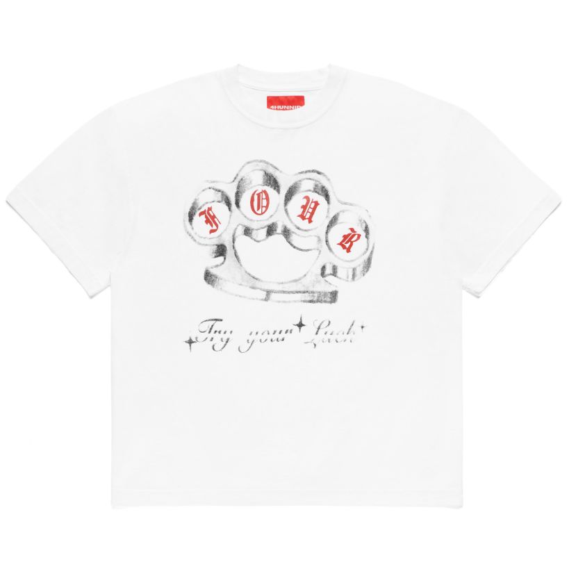 WHITE OPTIC TRY YOUR LUCK SS TEE 1