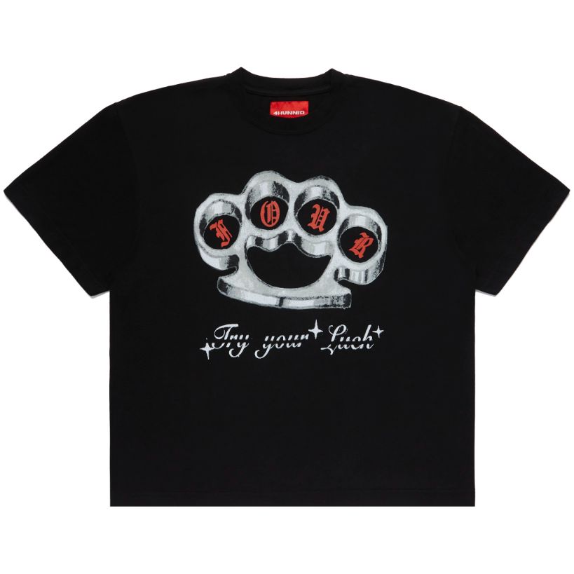 BLACK TRY YOUR LUCK SS TEE 1