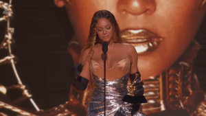 Beyoncé Holds Back Tears as She Wins Most GRAMMYs of All-Time