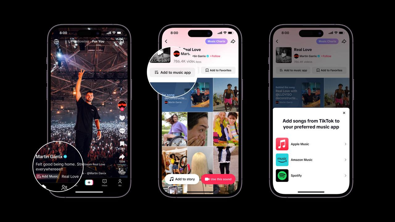 TikTok Launches 'Add to Music App' Feature